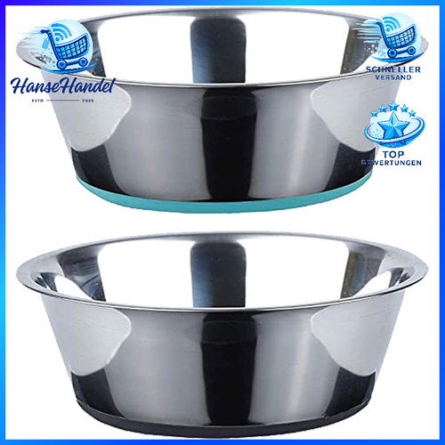 Hundenapf edelstahl 2er set - edelstahl,