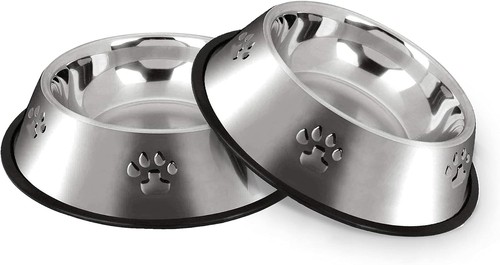 Edelstahl hundenapf 18cm - 18cm, 2er