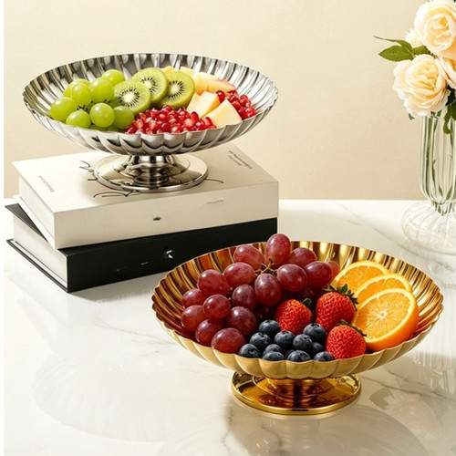 Modernes rundes obsttablett - rundes,