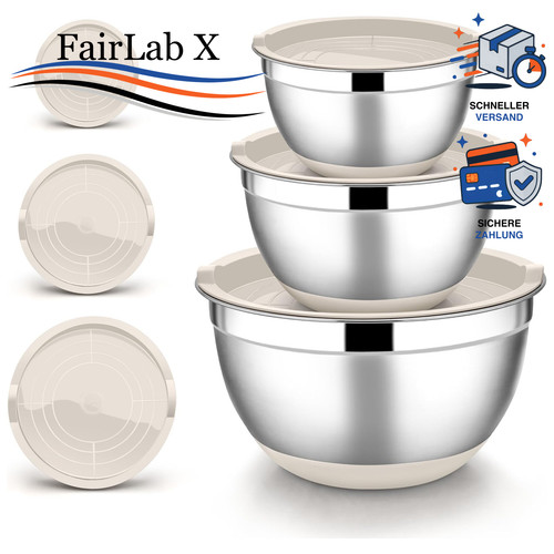 Rührschüssel set edelstahl - rührschüssel,