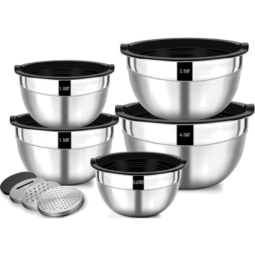 Salatschüssel set edelstahl - set,