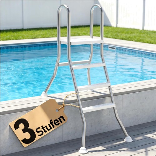 Poolleiter edelstahl stufen - edelstahl, 3
